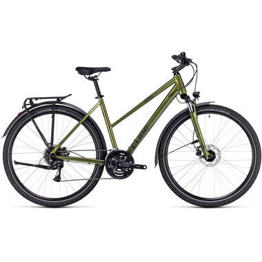 CUBE NATURE ALLROAD TRAPEZ Hybrid Bike Green 2023 0
